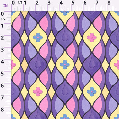 Carnival Garden Glow Pattern 17 Minky Fabric