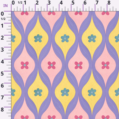 Carnival Garden Glow Pattern 2 Minky Fabric
