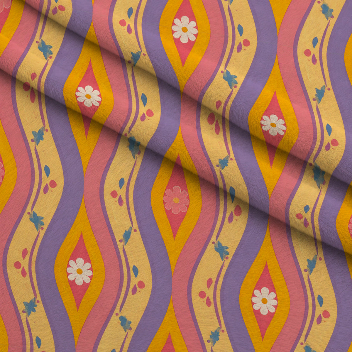 Carnival Garden Glow Pattern 24 Minky Fabric