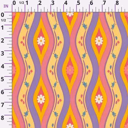Carnival Garden Glow Pattern 24 Minky Fabric