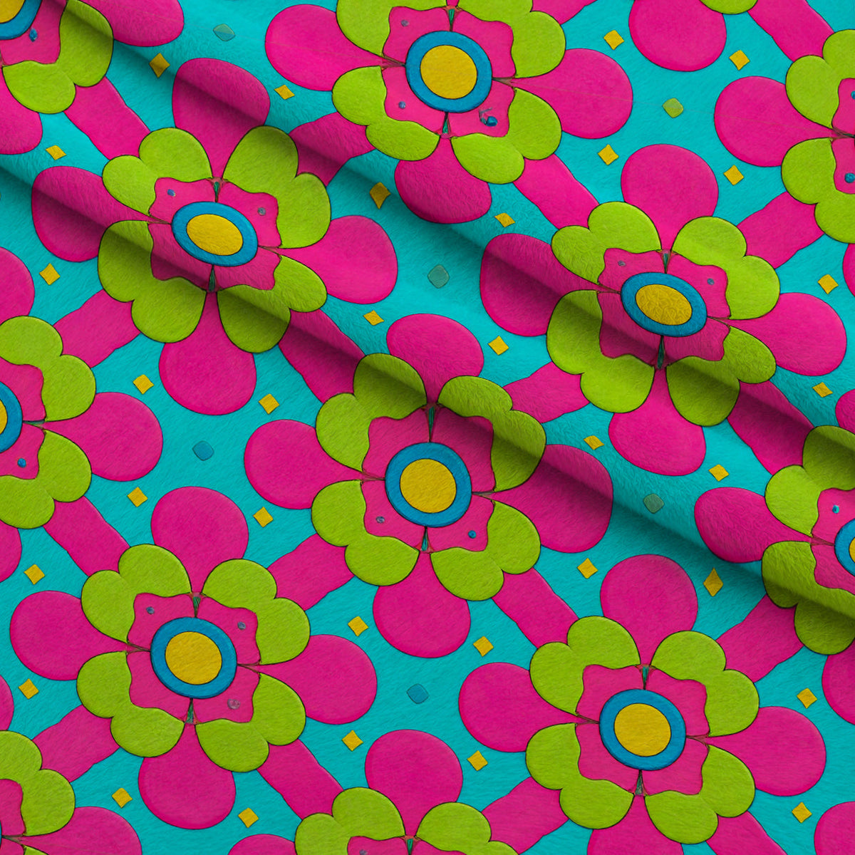 Carnival Garden Glow Pattern 6 Minky Fabric