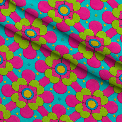 Carnival Garden Glow Pattern 6 Minky Fabric