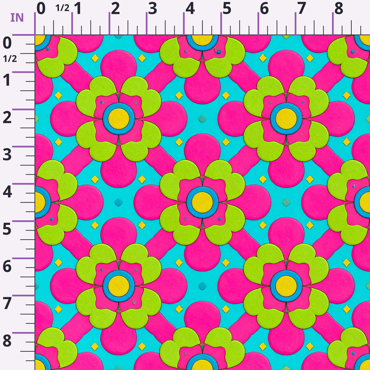 Carnival Garden Glow Pattern 6 Minky Fabric