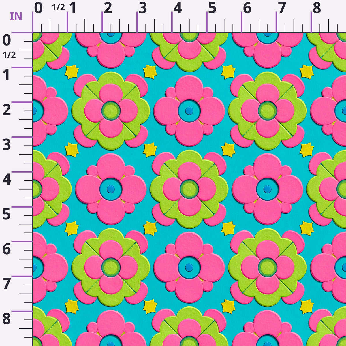 Carnival Garden Glow Pattern 7 Minky Fabric