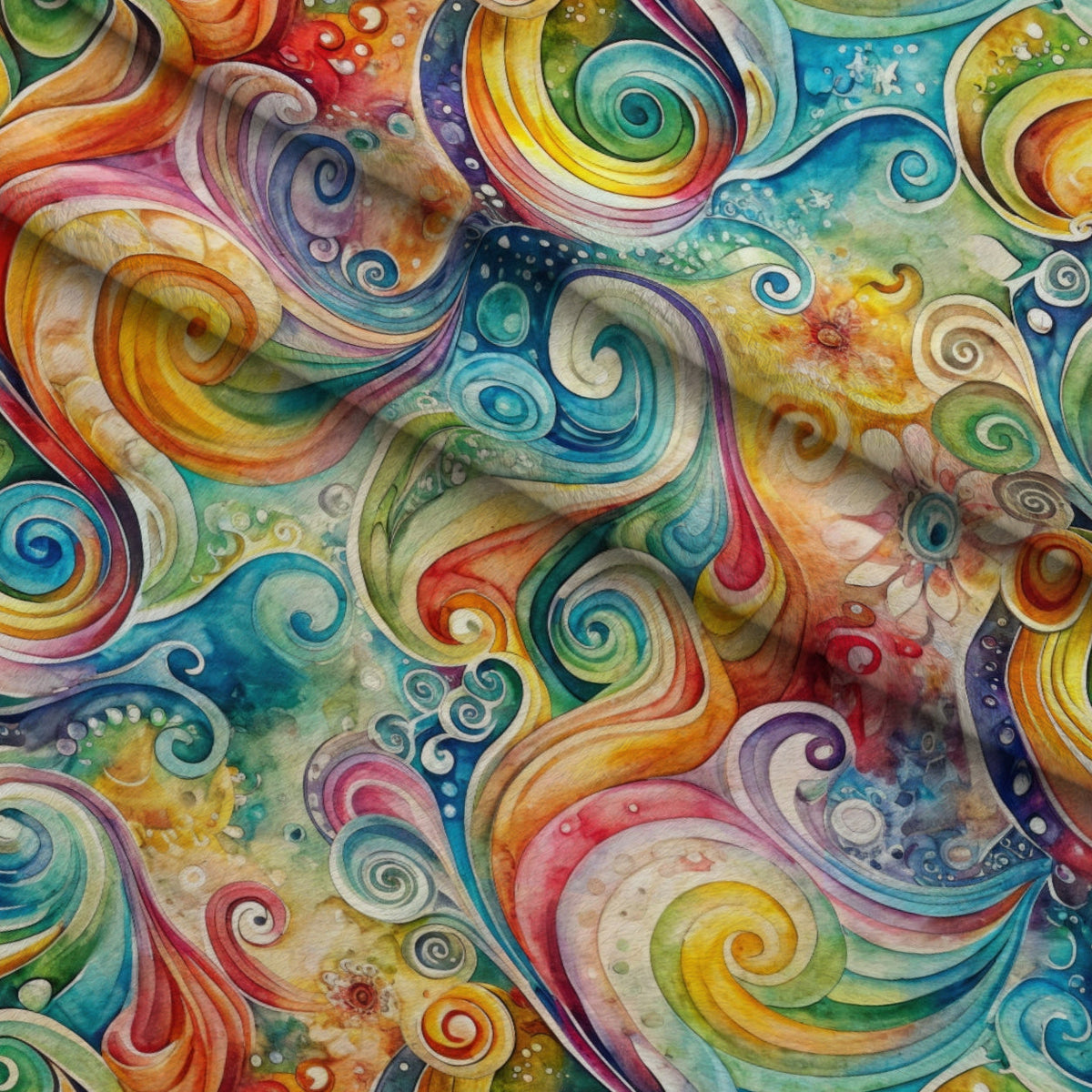 Carnival Swirls Pattern 11 Minky Fabric