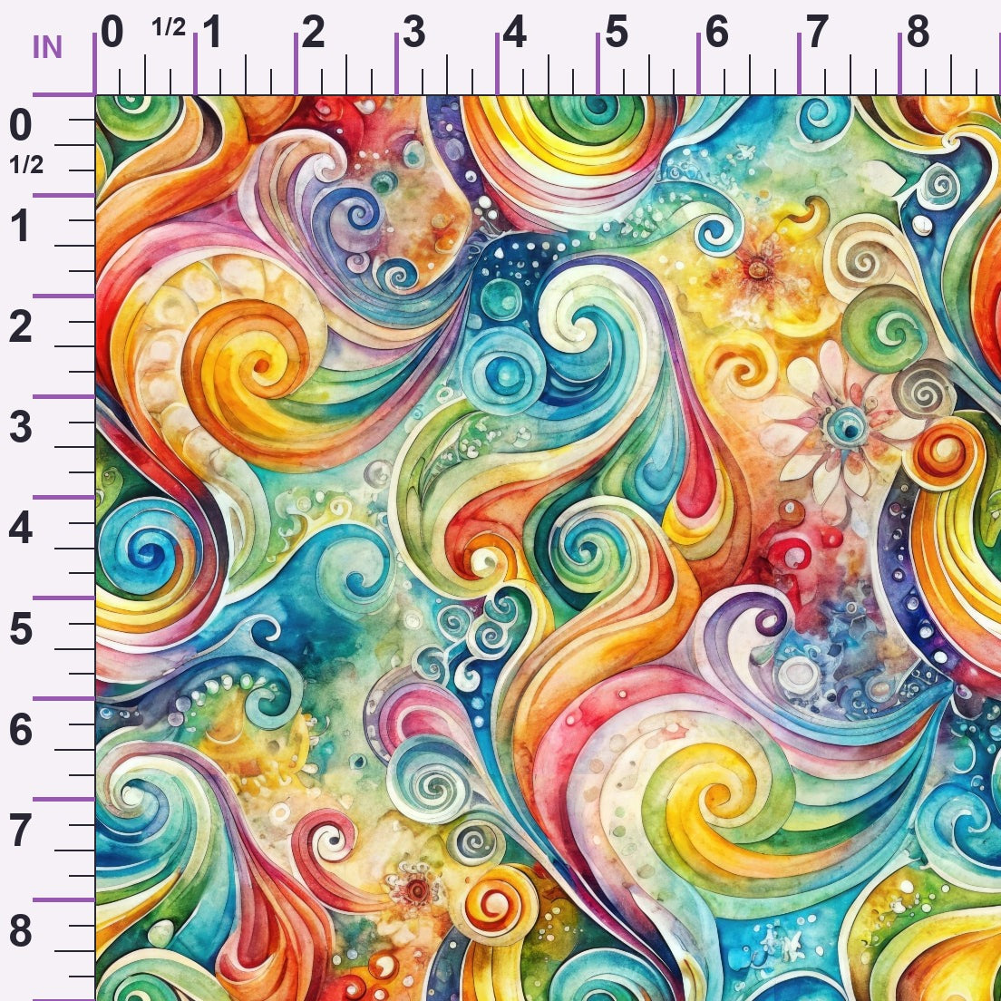 Carnival Swirls Pattern 11 Minky Fabric