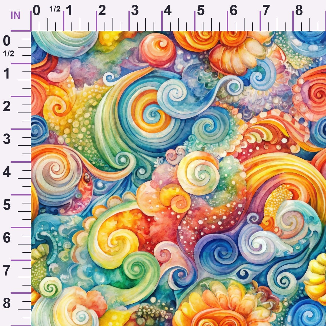 Carnival Swirls Pattern 12 Minky Fabric
