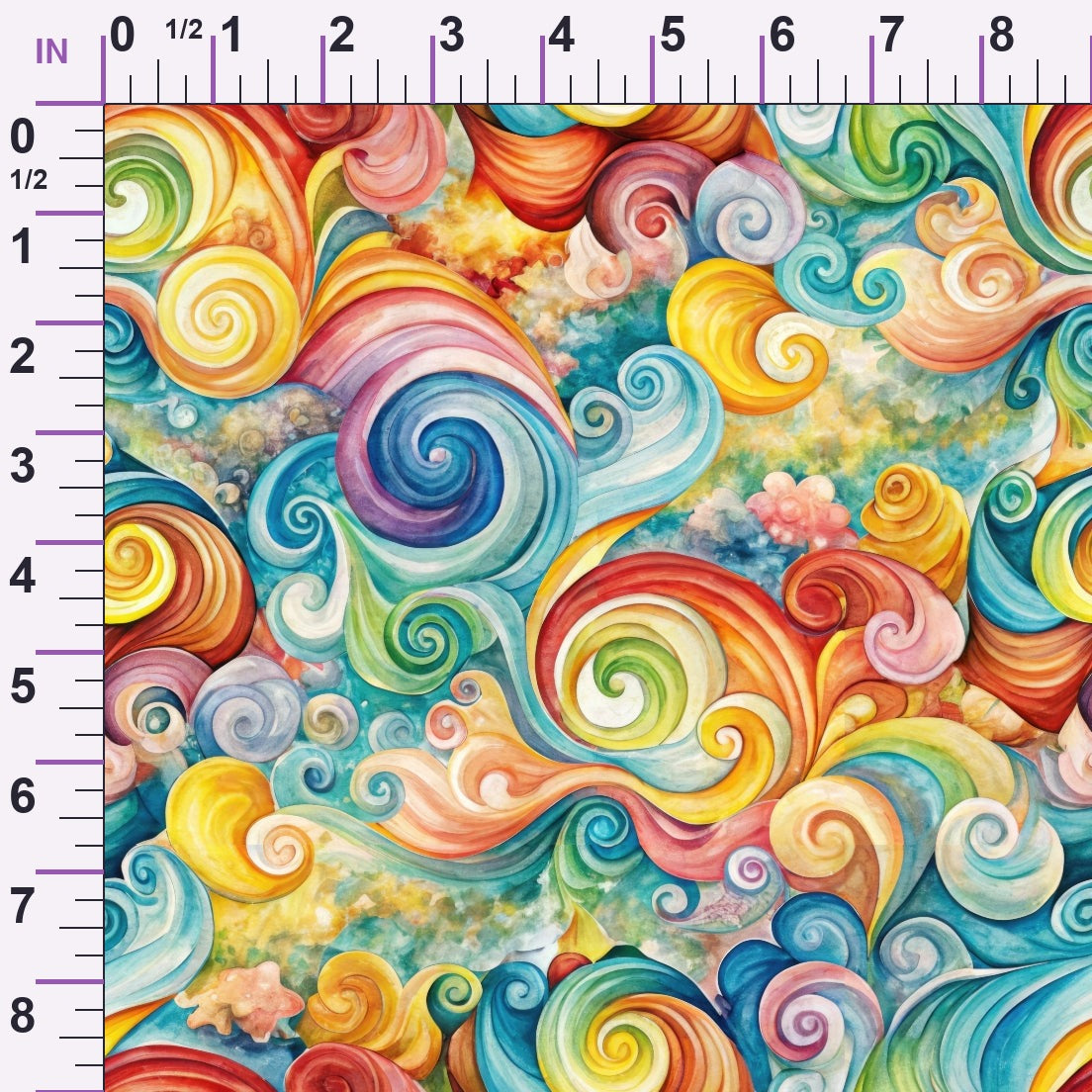 Carnival Swirls Pattern 2 Minky Fabric