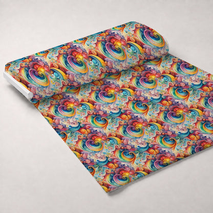 Carnival Swirls Pattern 3 Minky Fabric