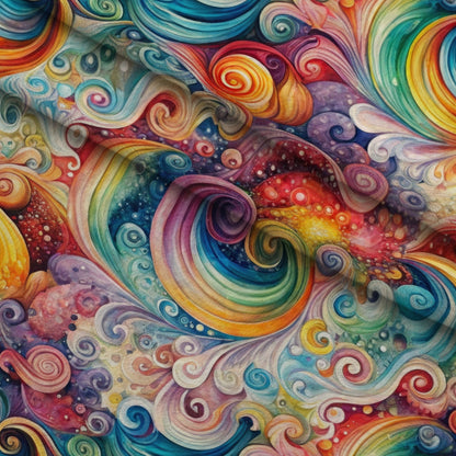 Carnival Swirls Pattern 3 Minky Fabric