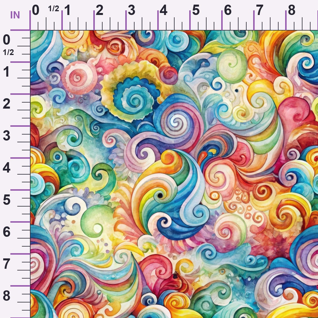Carnival Swirls Pattern 4 Minky Fabric