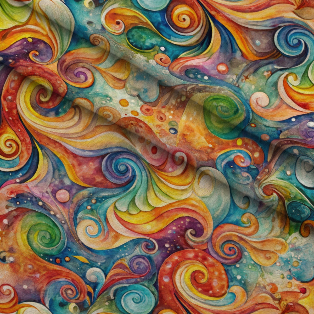 Carnival Swirls Pattern 7 Minky Fabric