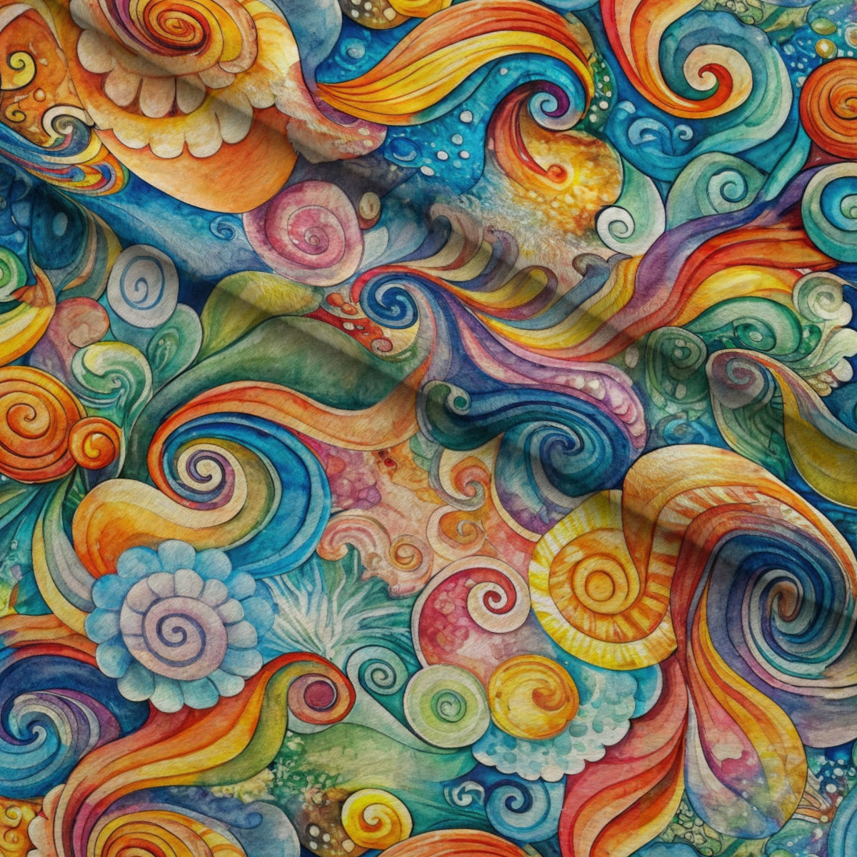 Carnival Swirls Pattern 8 Minky Fabric