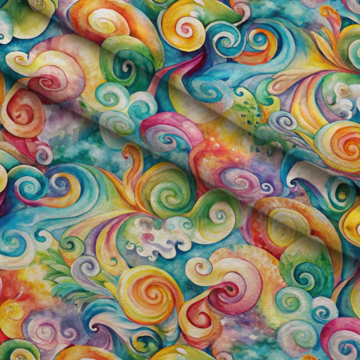 Carnival Swirls Pattern 9 Minky Fabric