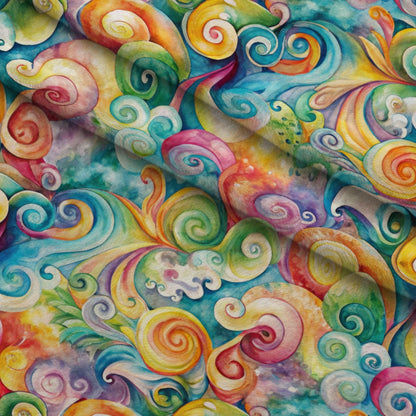 Carnival Swirls Pattern 9 Minky Fabric