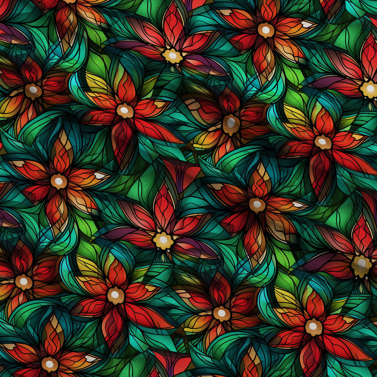 Cathedral Blooms Pattern 11 Minky Fabric