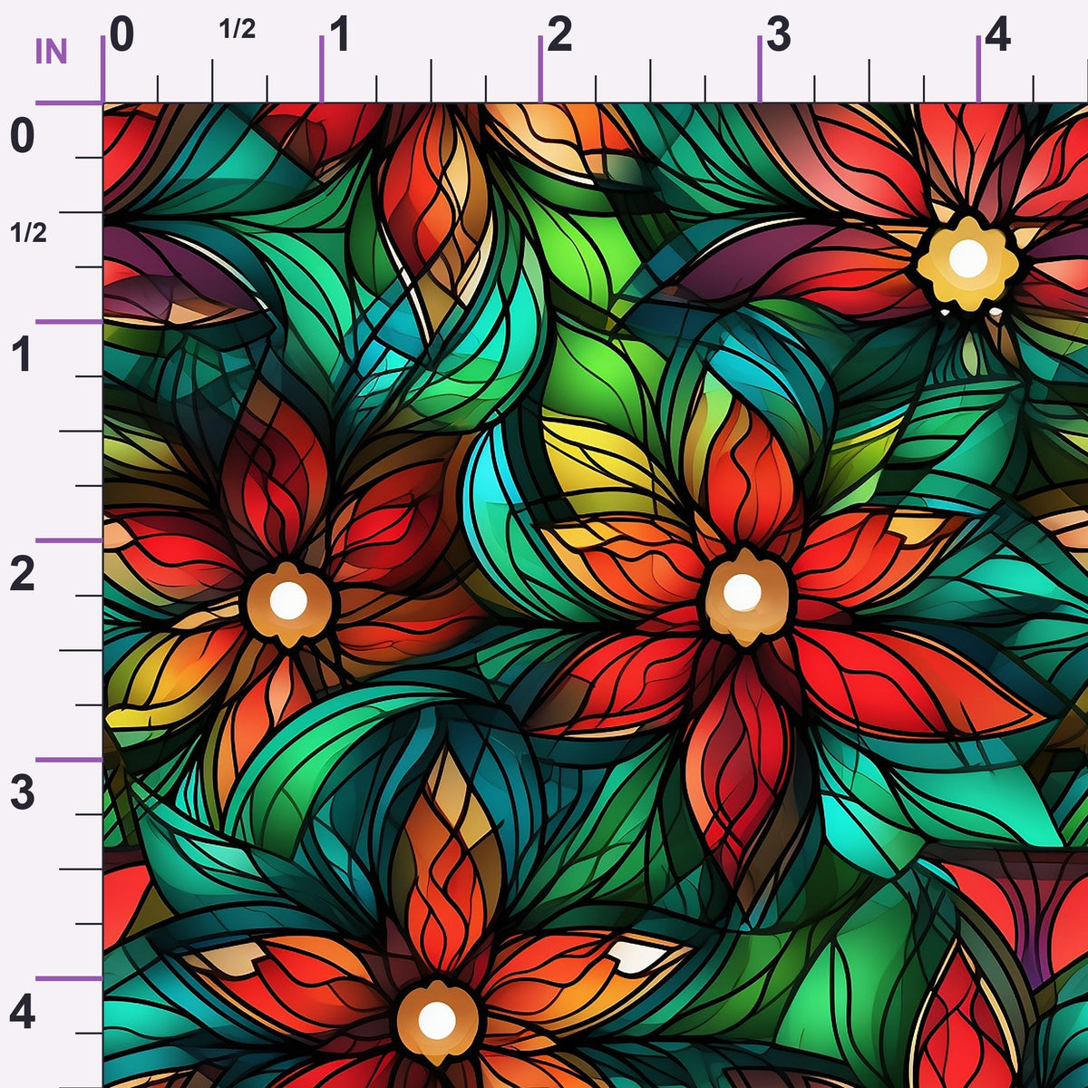 Cathedral Blooms Pattern 11 Minky Fabric