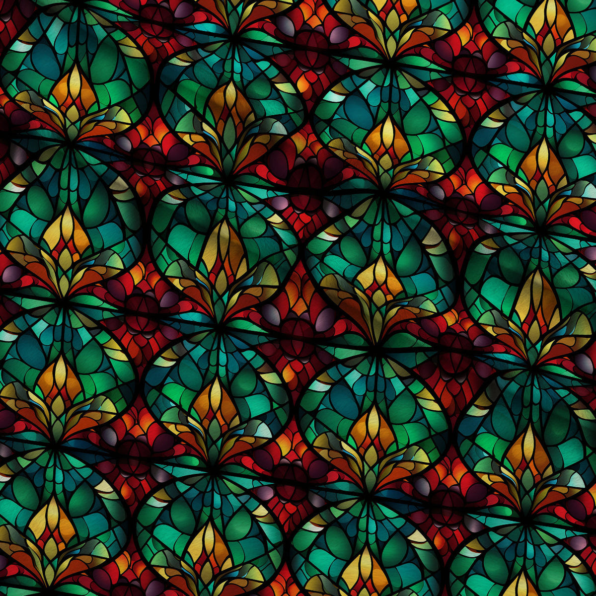 Cathedral Blooms Pattern 12 Minky Fabric