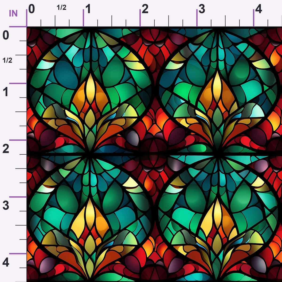 Cathedral Blooms Pattern 12 Minky Fabric