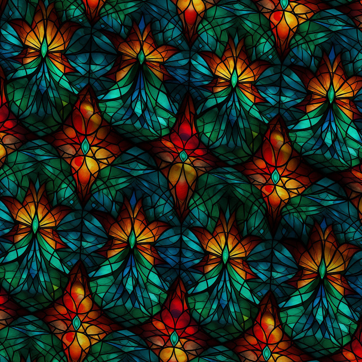 Cathedral Blooms Pattern 2 Minky Fabric