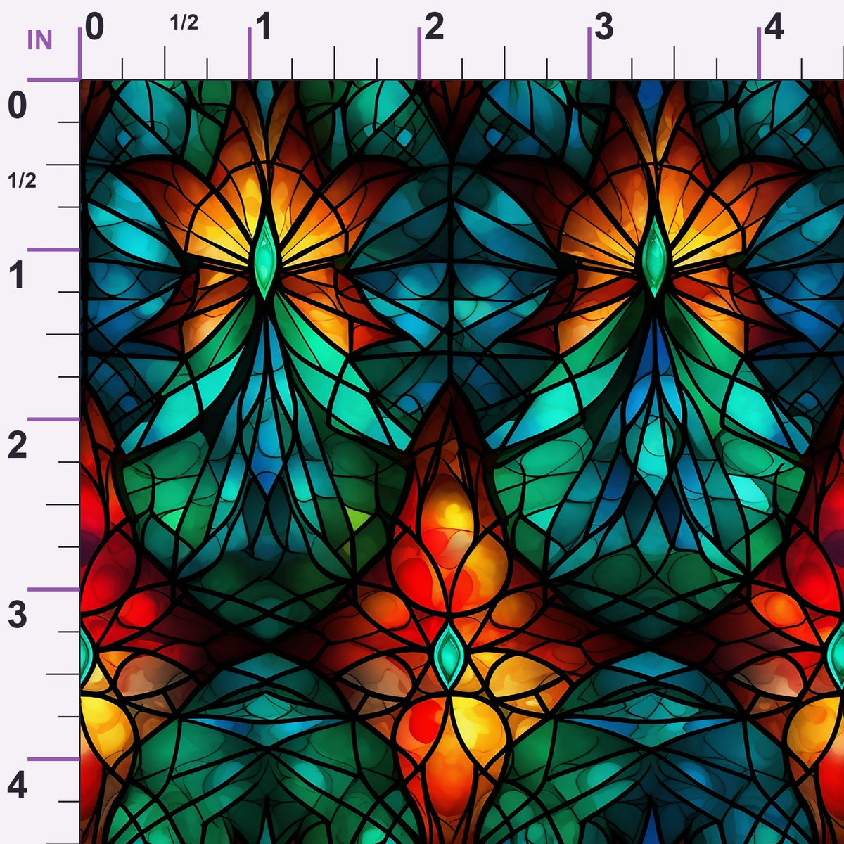 Cathedral Blooms Pattern 2 Minky Fabric