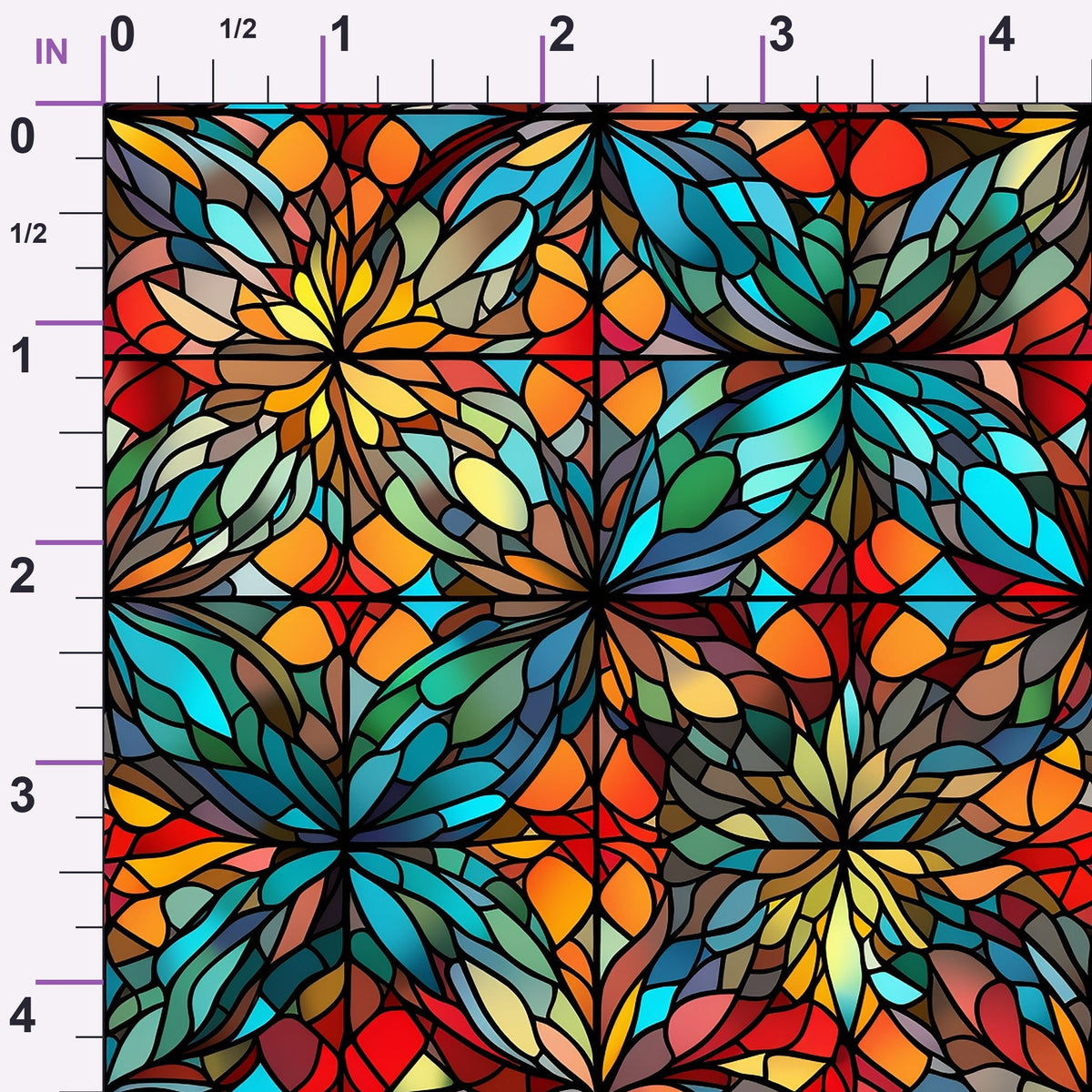 Cathedral Blooms Pattern 21 Minky Fabric