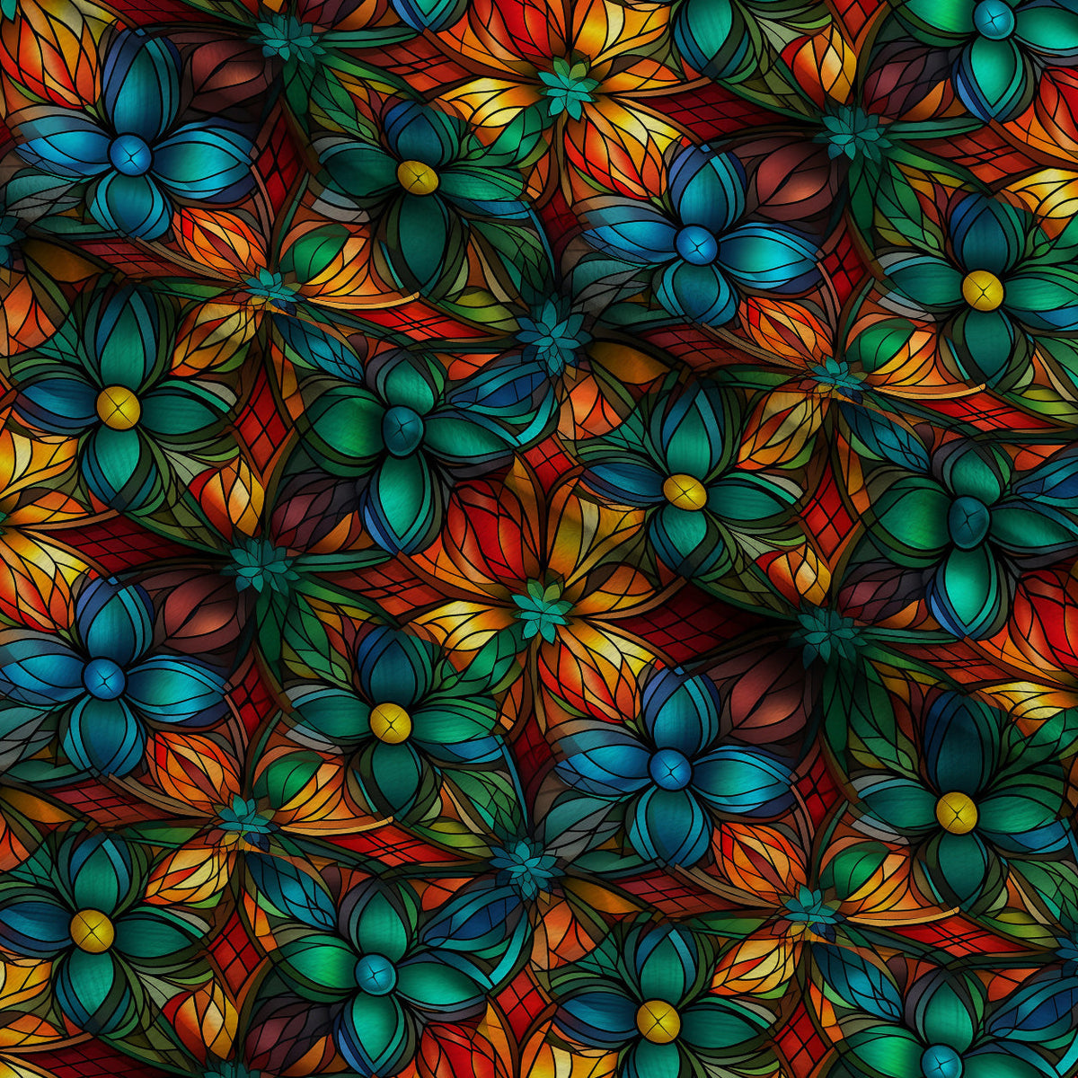 Cathedral Blooms Pattern 23 Minky Fabric