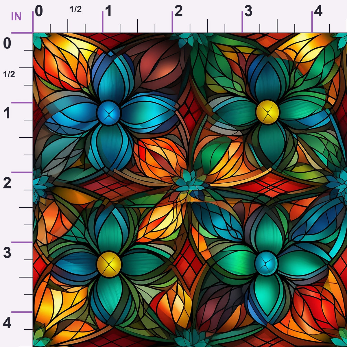 Cathedral Blooms Pattern 23 Minky Fabric