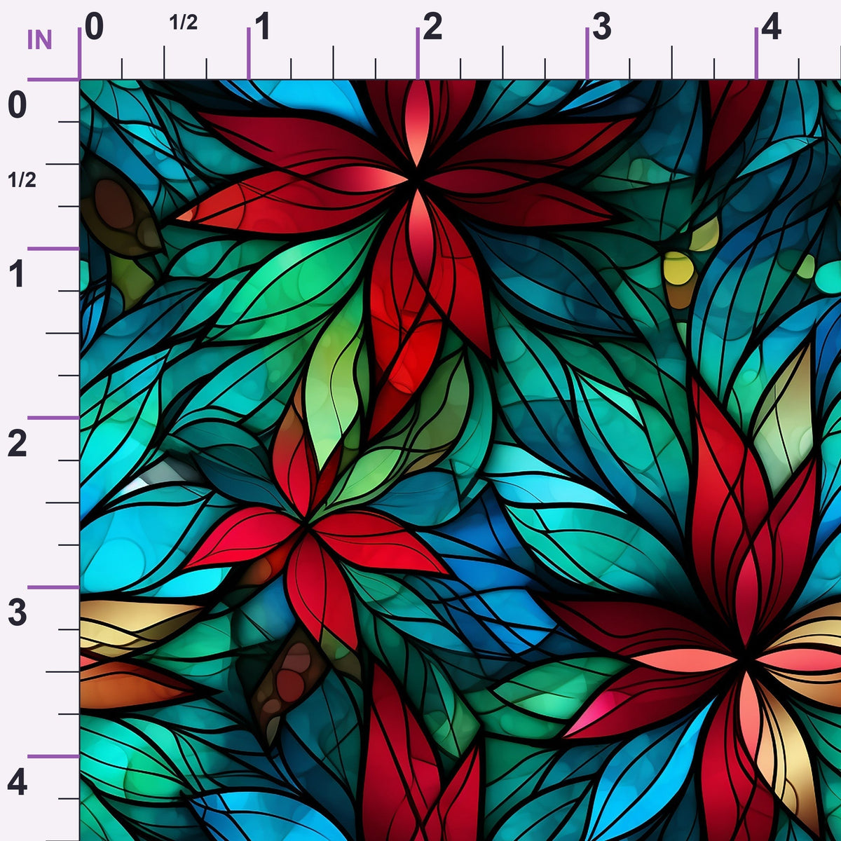 Cathedral Blooms Pattern 3 Minky Fabric