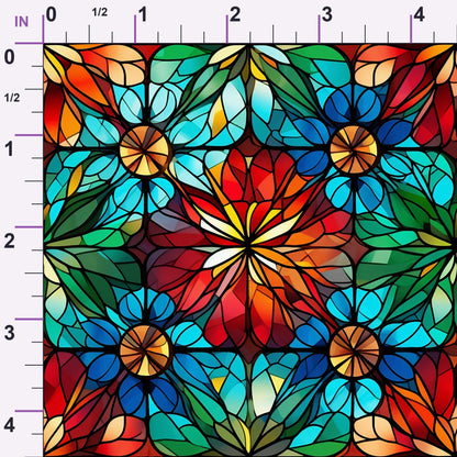 Cathedral Blooms Pattern 5 Minky Fabric