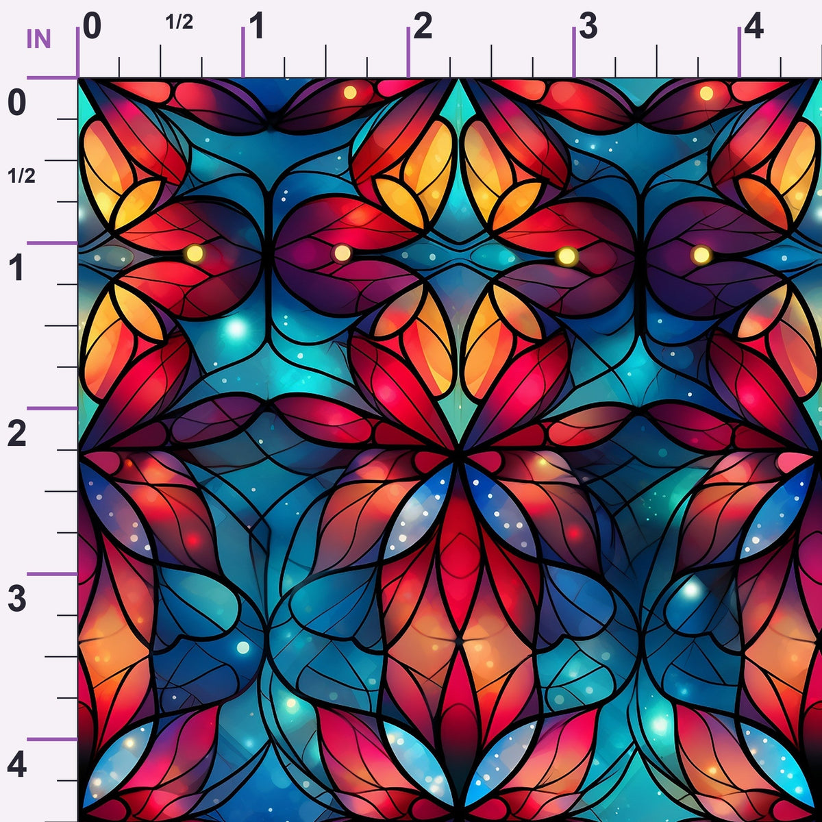 Cathedral Blooms Pattern 7 Minky Fabric