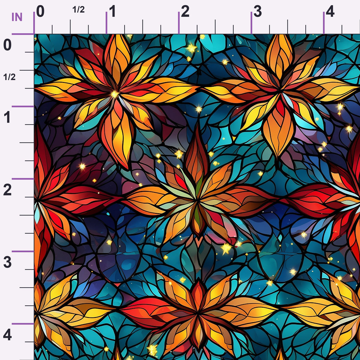 Cathedral Blooms Pattern 8 Minky Fabric