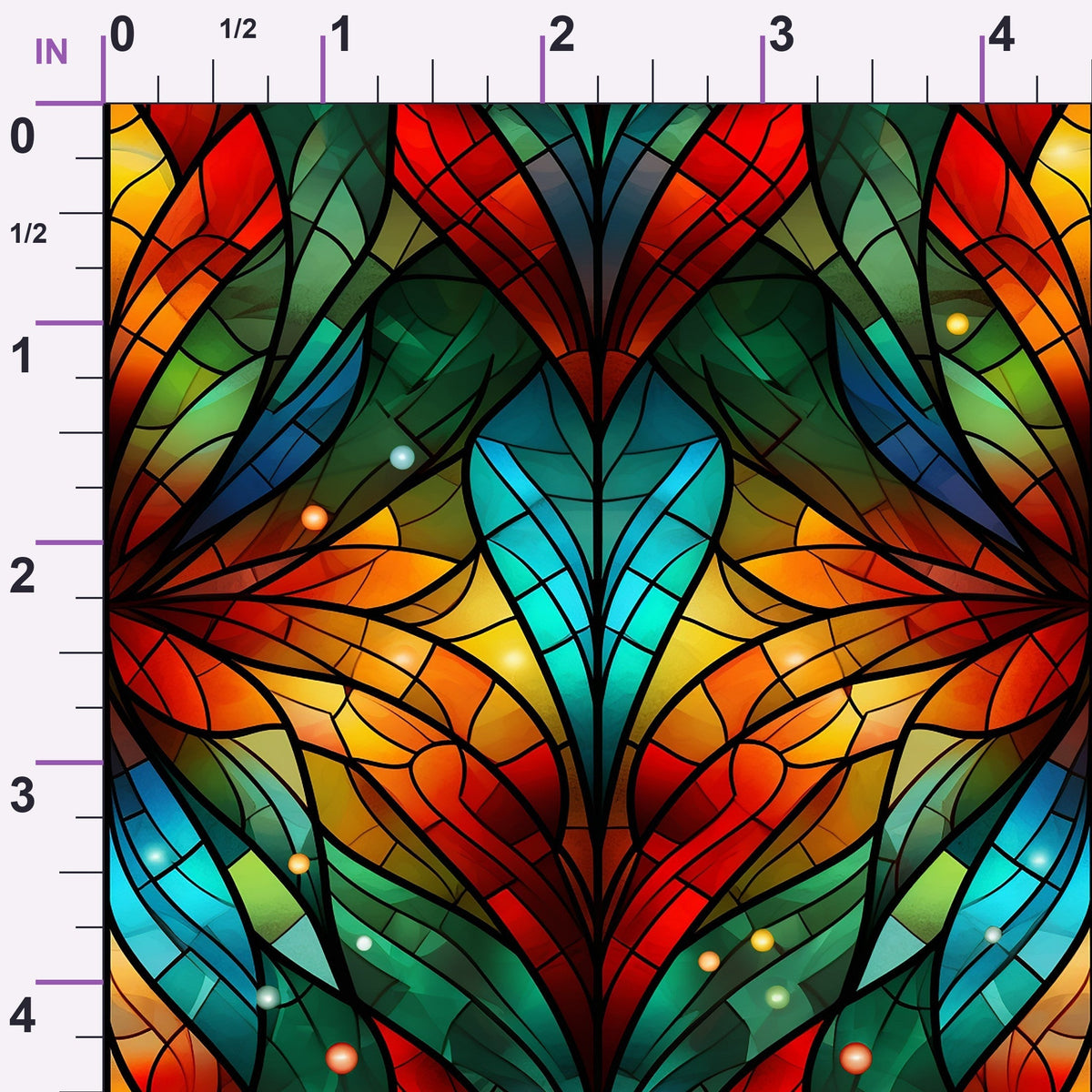 Cathedral Blooms Pattern 9 Minky Fabric