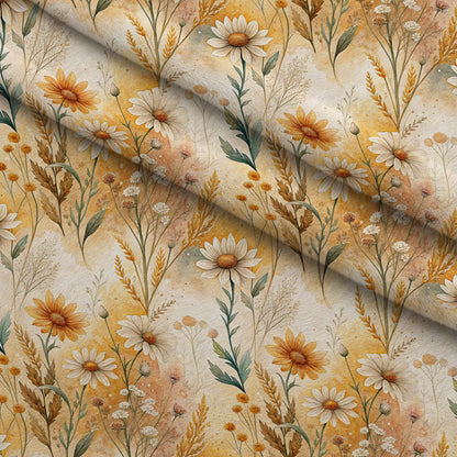 Chamomile Meadow Pattern 1 Minky Fabric