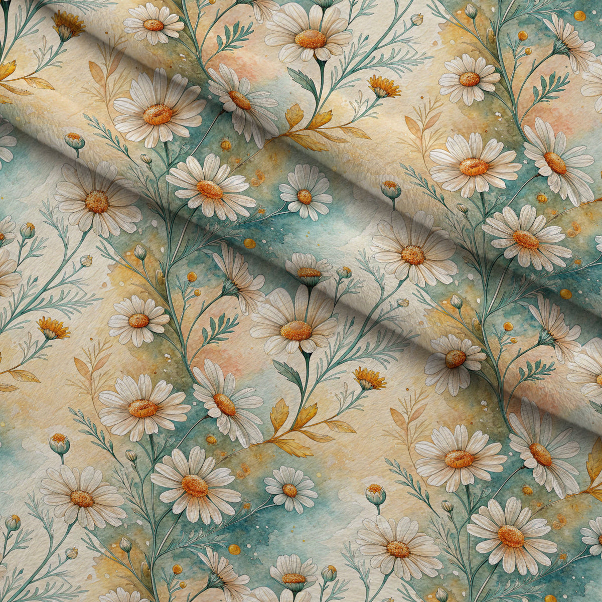 Chamomile Meadow Pattern 10 Minky Fabric