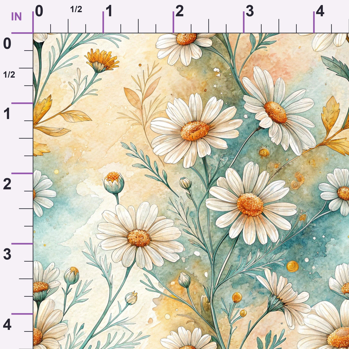 Chamomile Meadow Pattern 10 Minky Fabric