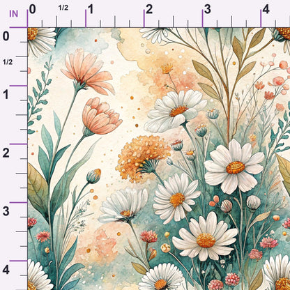 Chamomile Meadow Pattern 11 Minky Fabric