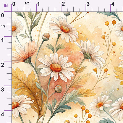 Chamomile Meadow Pattern 13 Minky Fabric