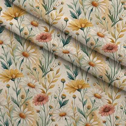 Chamomile Meadow Pattern 2 Minky Fabric