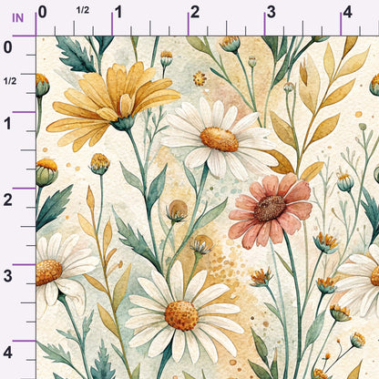 Chamomile Meadow Pattern 2 Minky Fabric