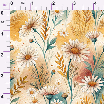 Chamomile Meadow Pattern 3 Minky Fabric