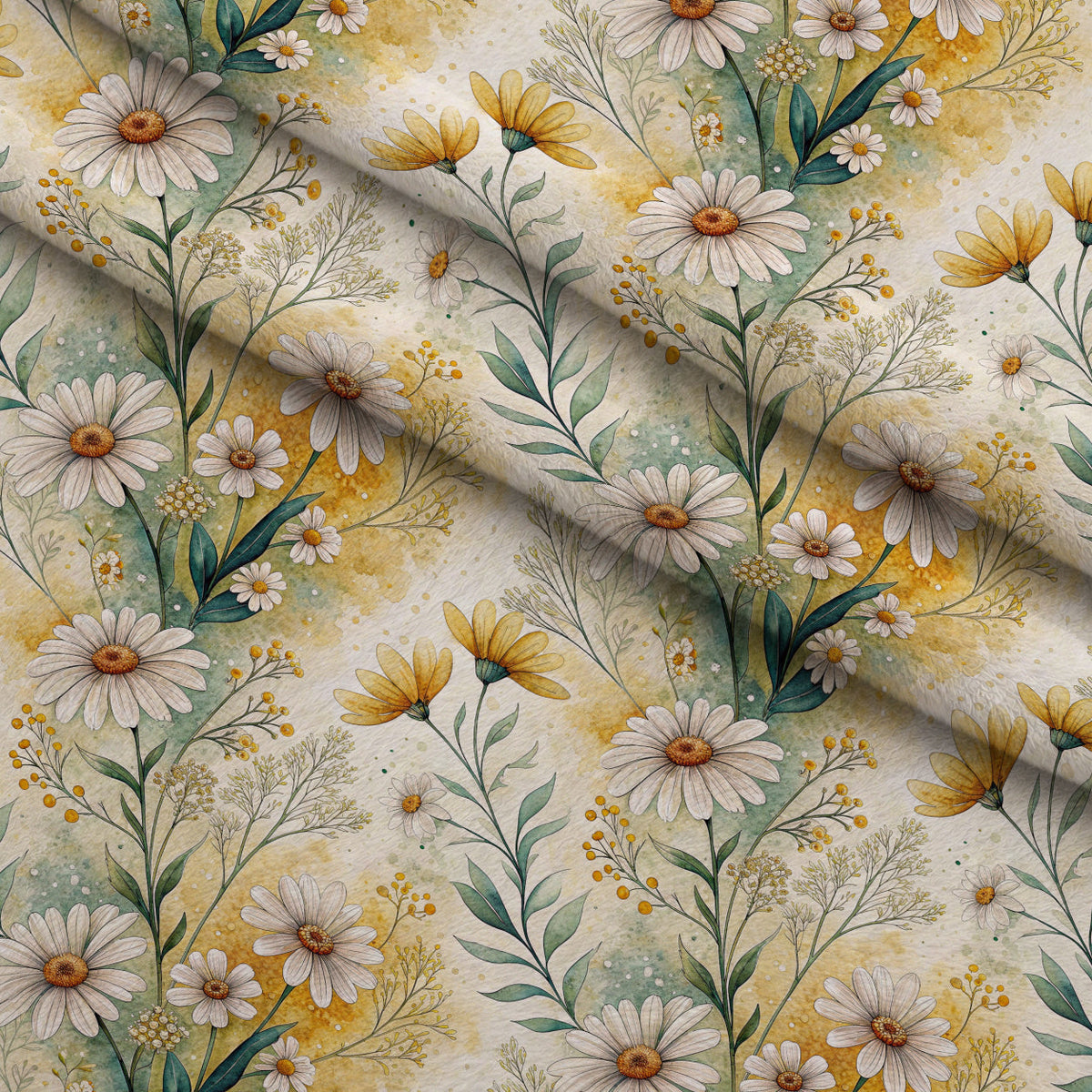 Chamomile Meadow Pattern 5 Minky Fabric