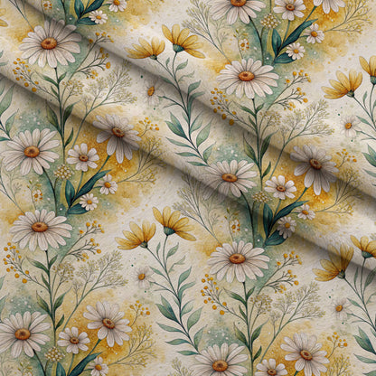 Chamomile Meadow Pattern 5 Minky Fabric