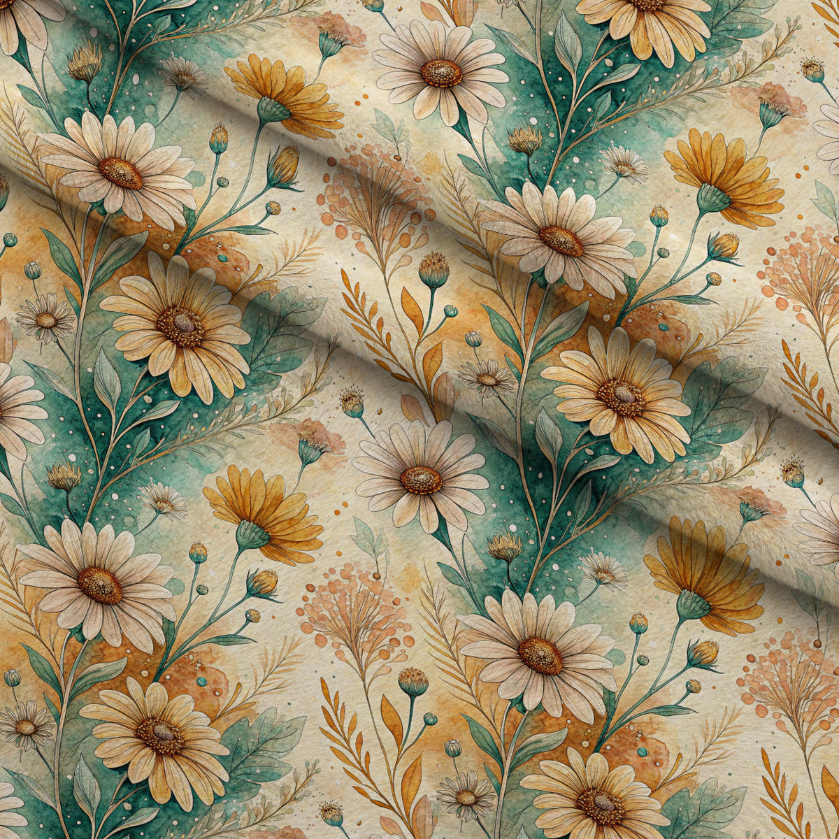 Chamomile Meadow Pattern 7 Minky Fabric