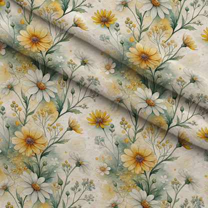 Chamomile Meadow Pattern 9 Minky Fabric
