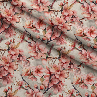 Cherry Blossom Pattern 10 Minky Fabric