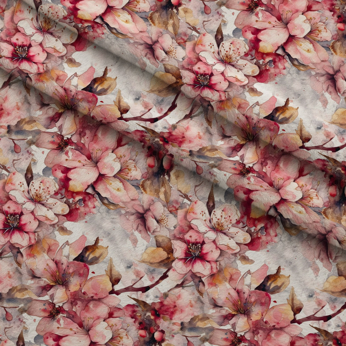 Cherry Blossom Pattern 7 Minky Fabric