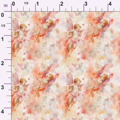 Cherub Hearts Pattern 9 Minky Fabric