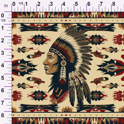 Chieftain Spirit Pattern 1 Minky Fabric