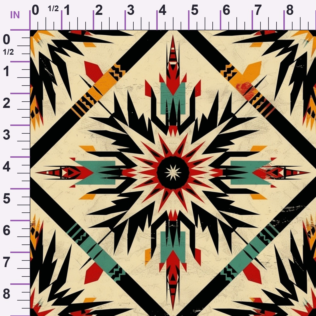 Chieftain Spirit Pattern 10 Minky Fabric